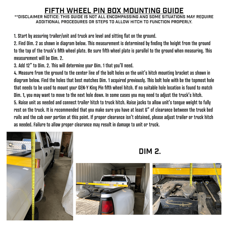Fifth Wheel Trailer Hitch Pin Box GH-8071 – Gen-Y Hitch Torsion Flex Rhino