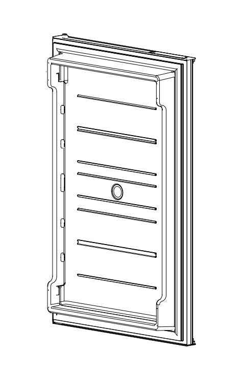 Norcold 638534 Lower Refrigerator Door Replacement – N8 / N10 Polar Series