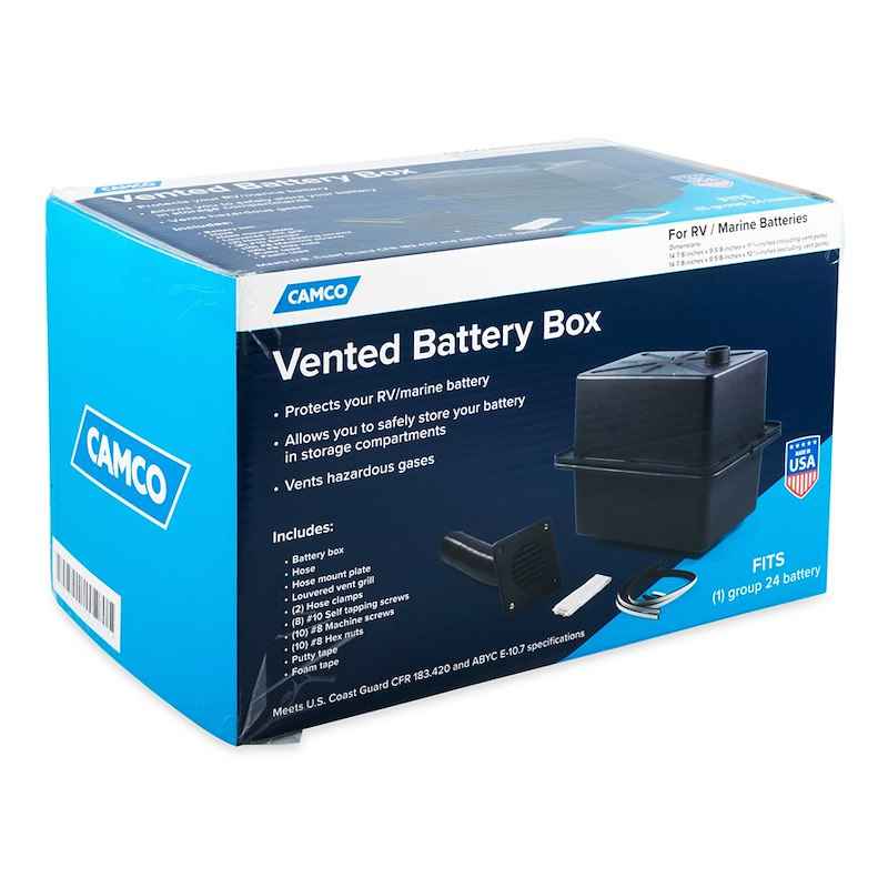 Group 24 Battery Box Vented Sealed Polypropylene – Camco 55371