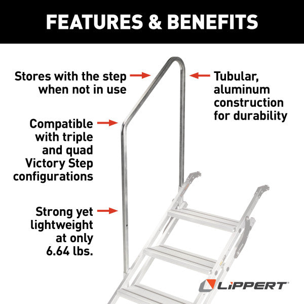 Lippert Components 2023024502 Entry Step Hand Rail - image 2