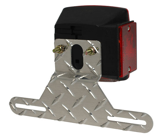 C.E. Smith Company 26053A Diamond-Plate License Bracket - image 1