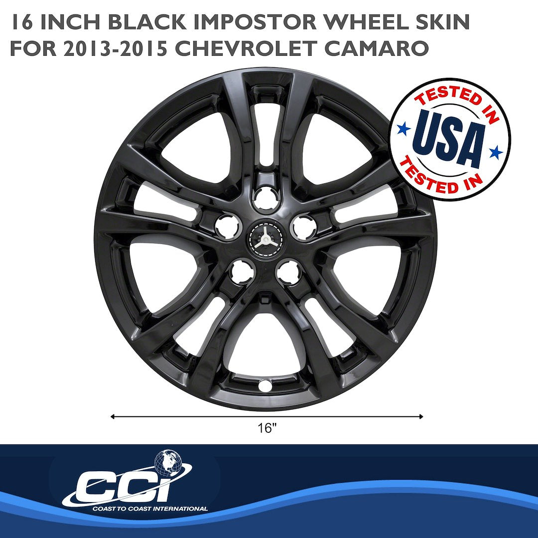 Coast To Coast IMP398BLK Black Camaro Impostor Wheel Skins - image 2
