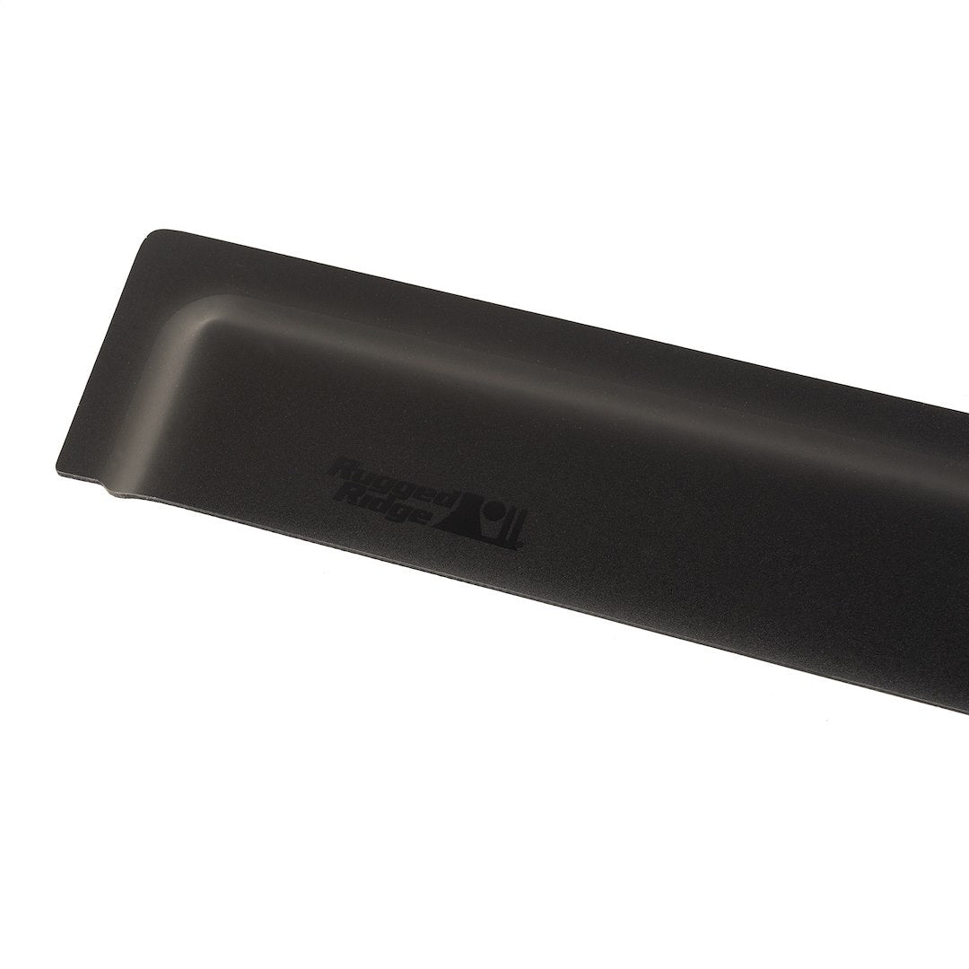 Rugged Ridge 11349.17 Matte Black Tape-On Acrylic Rain Guards