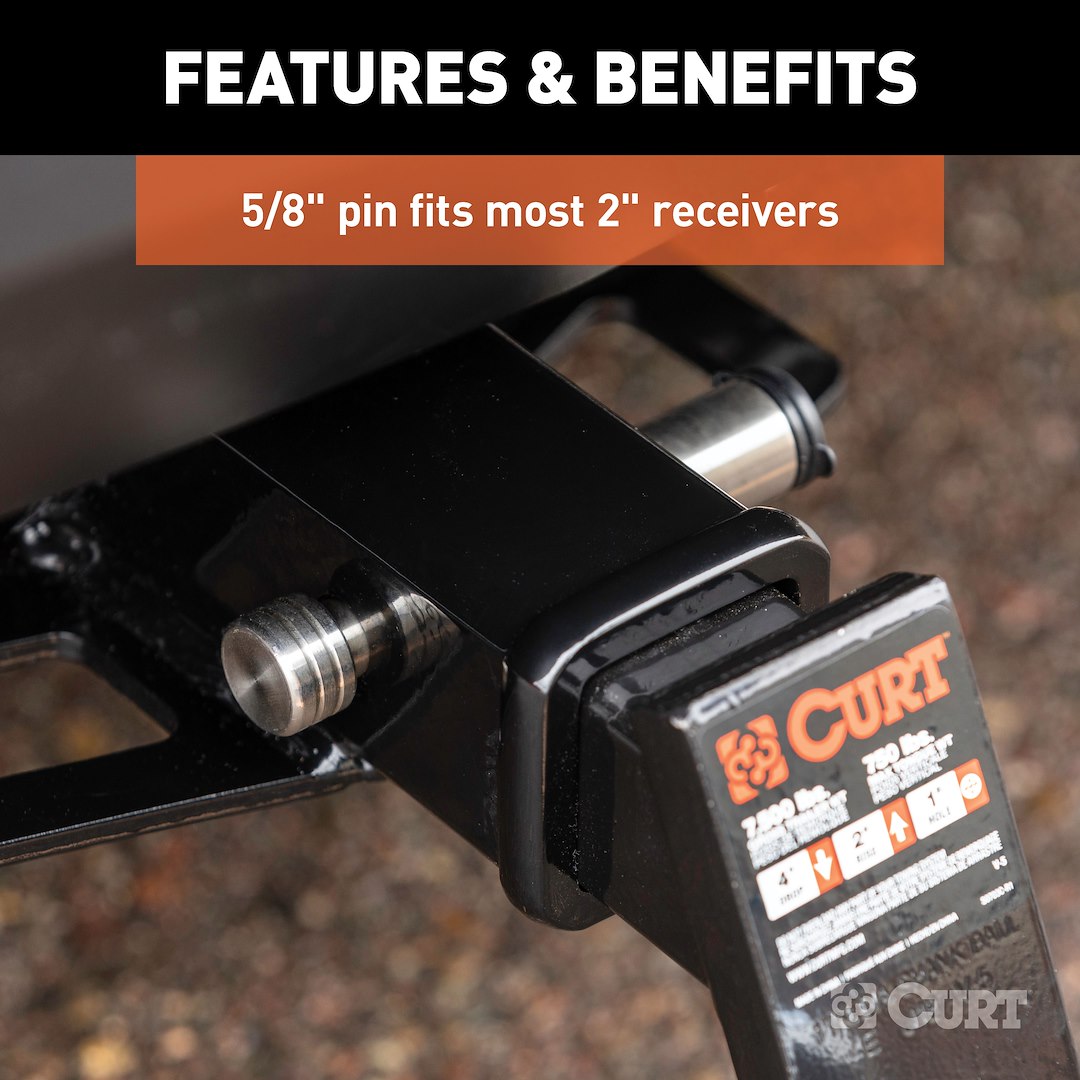 CURT Fully Universal 2 Inch Receiver Hitch Trailer Hitch Pin (23516)