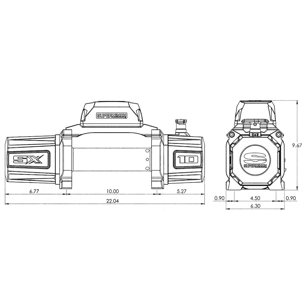 Superwinch 1710201 SX 10,000-lb 12V DC Planetary Winch