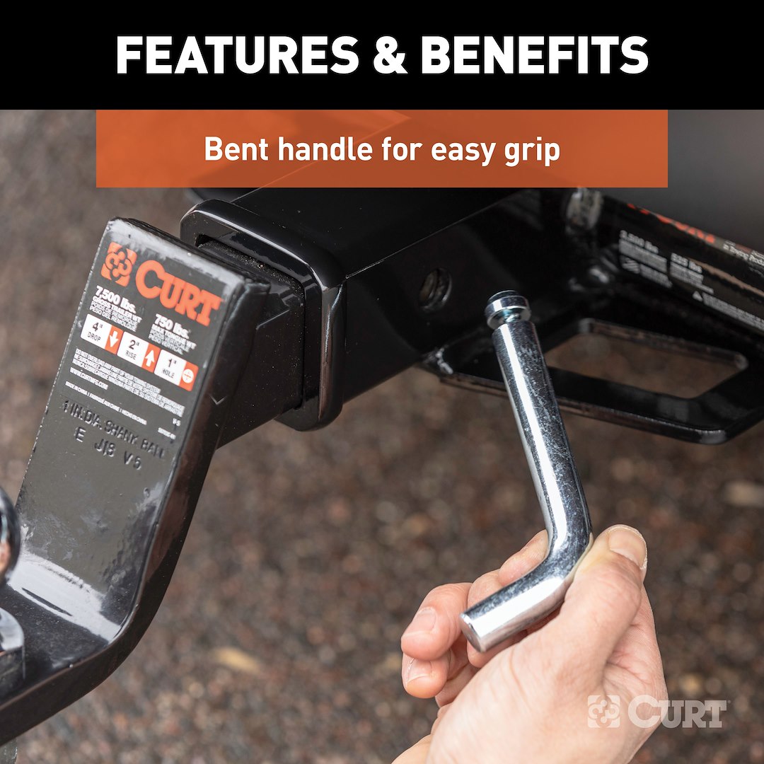 CURT Single Fully Universal 2 Inch/ 2-1/2 Inch Receiver Hitch (21583)
