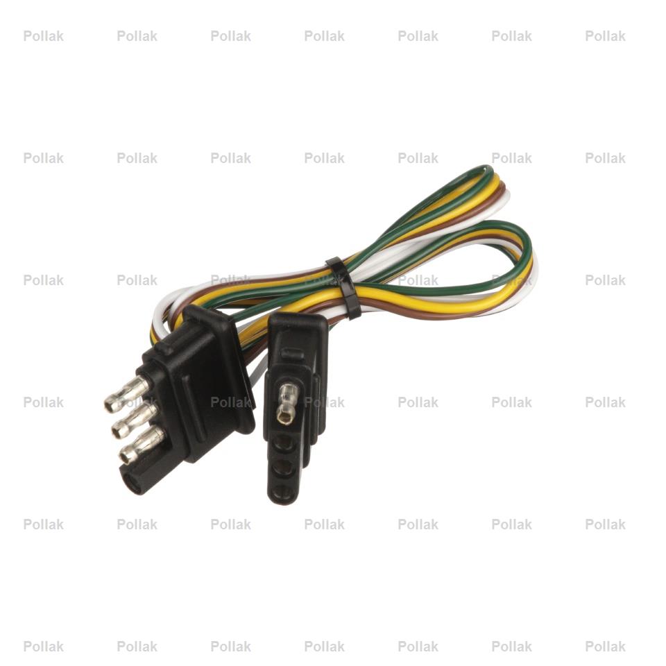 Pollak Semi-universal 4 Flat Trailer Wiring Connector (12412E)
