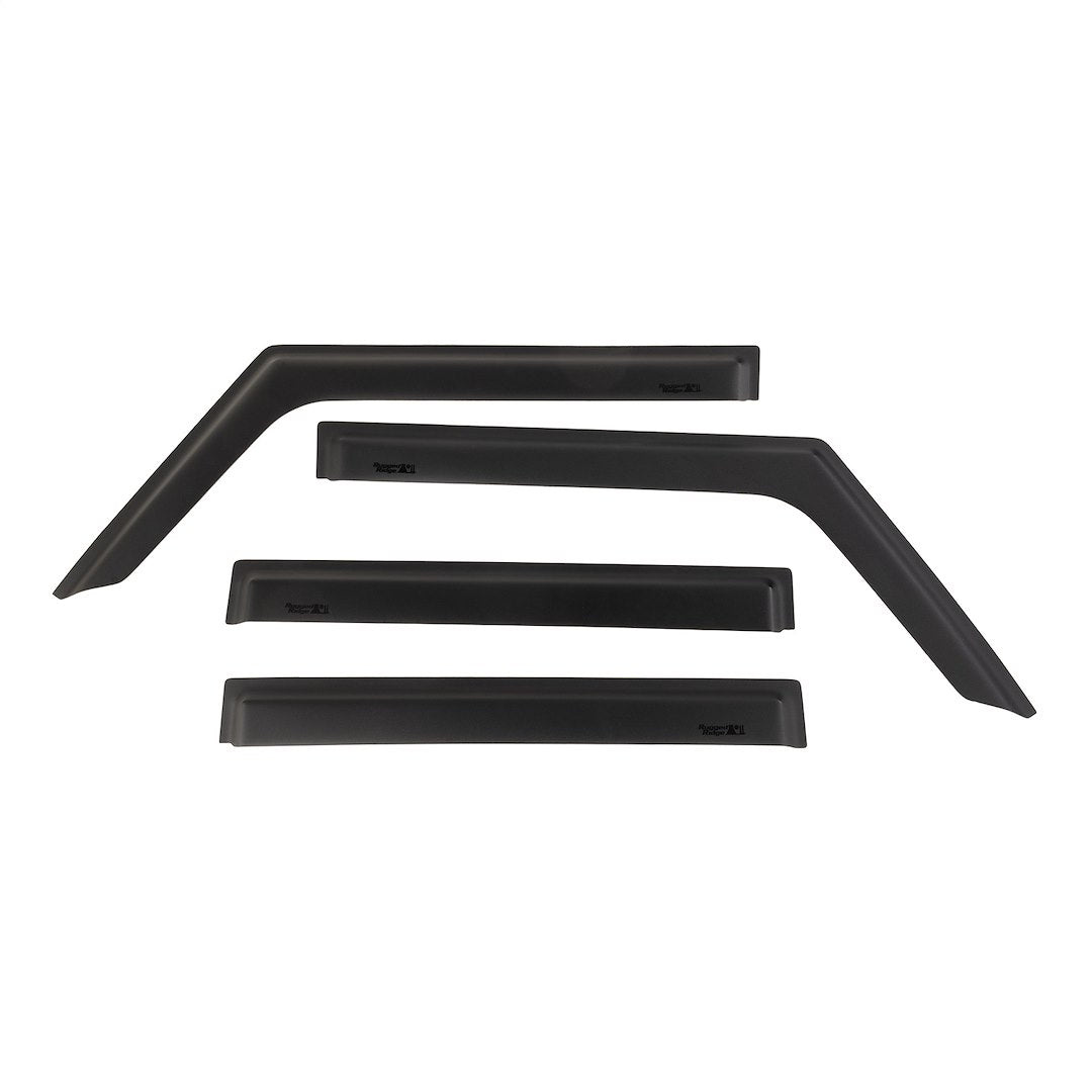 Rugged Ridge 11349.17 Matte Black Tape-On Acrylic Rain Guards