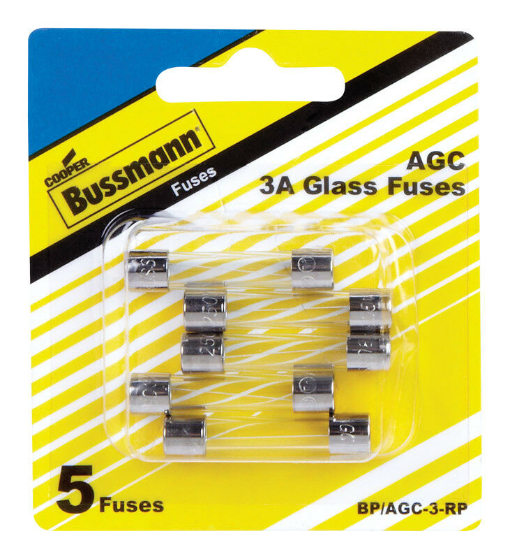 Bussman Agc Fuse (Bpagc3rp) – Type: Glass Tube