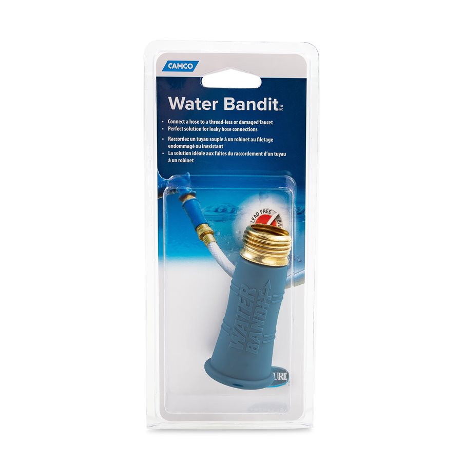 Camco Fresh Water Hose Connector (22484) – Material: Plastic/ Brass
