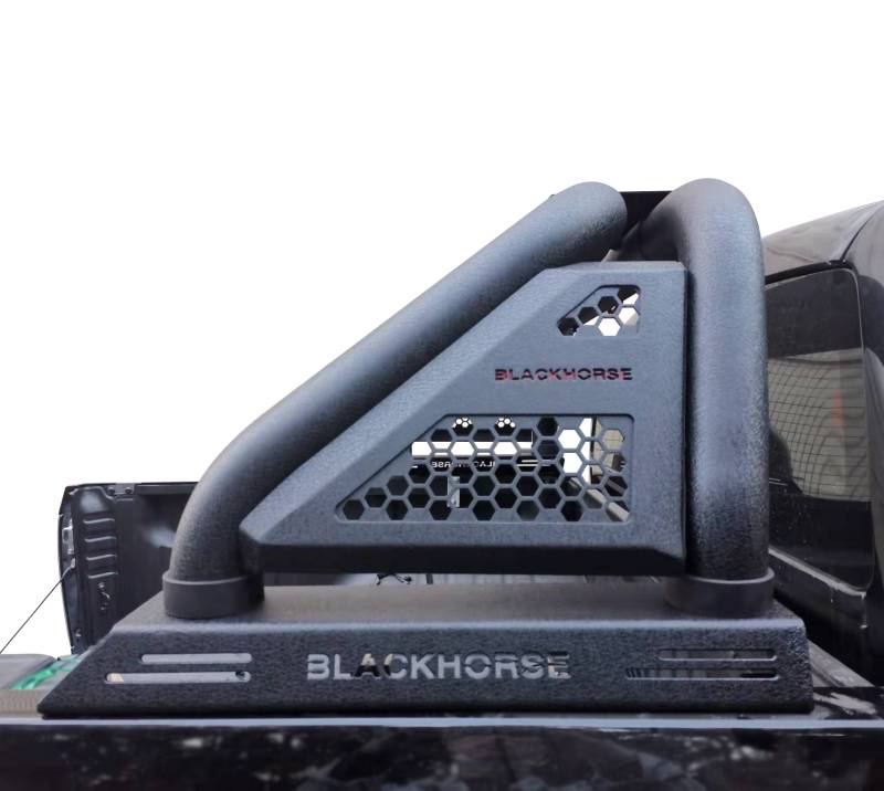 Black Horse Offroad RB07MT Tubular Powder Coated Steel Truck Bed Bar - image 3