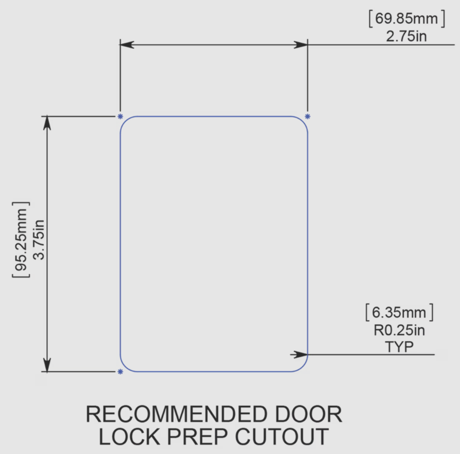 Creative Products TTL-43610AL-2006-1PK Black RV Entry Lock - image 4