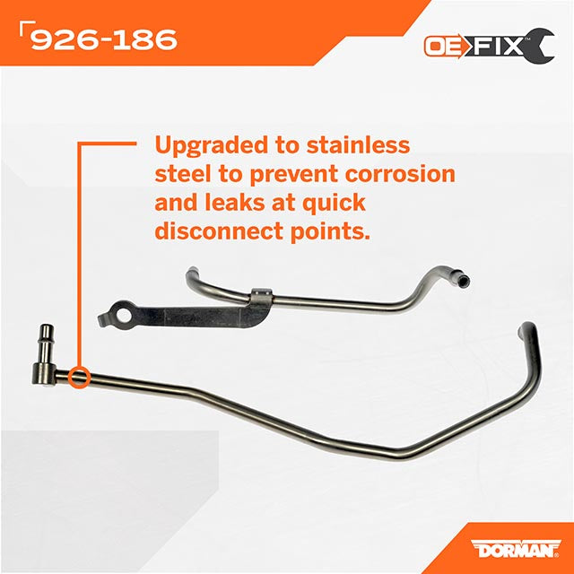 Dorman OE Solutions 926-186 Turbocharger Coolant Line - image 7