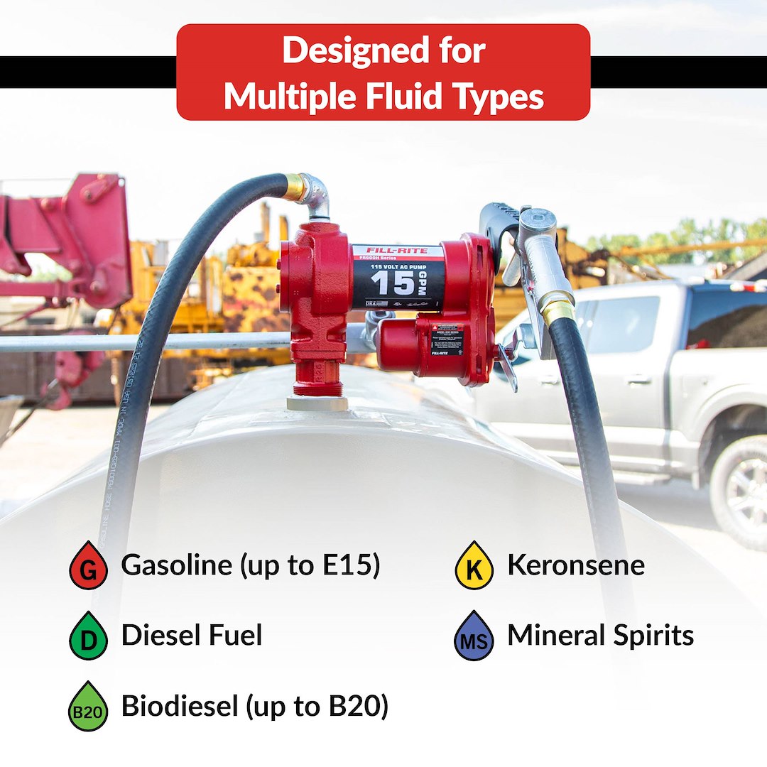 Fill-Rite Fr610h 115V AC Transfer Pump, Up to 13 GPM