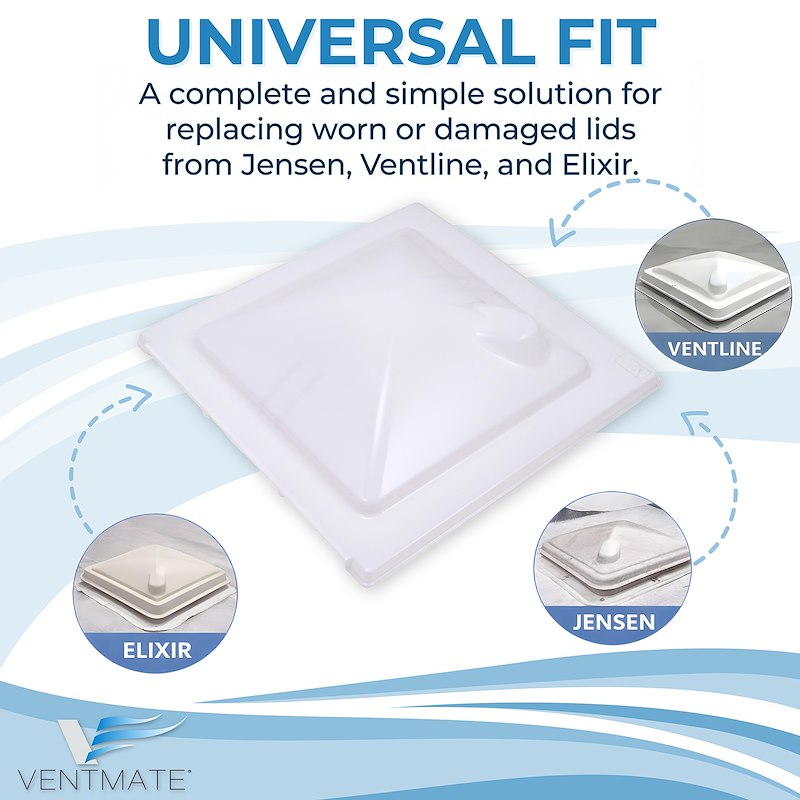Ventmate 69177 Universal 14" x 14" RV Roof Vent Lid Replacement Kit
