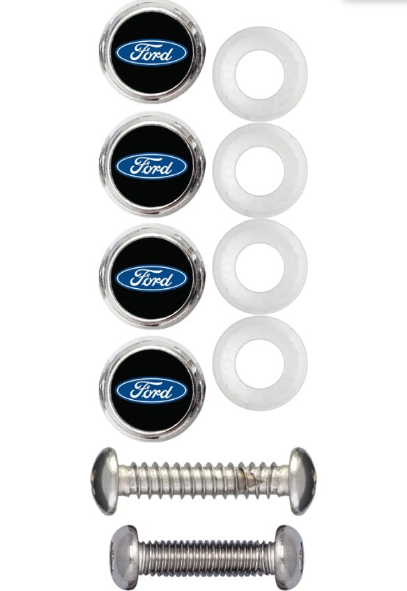 Cruiser 82811 Black Ford Logo Fastener Caps - image 1