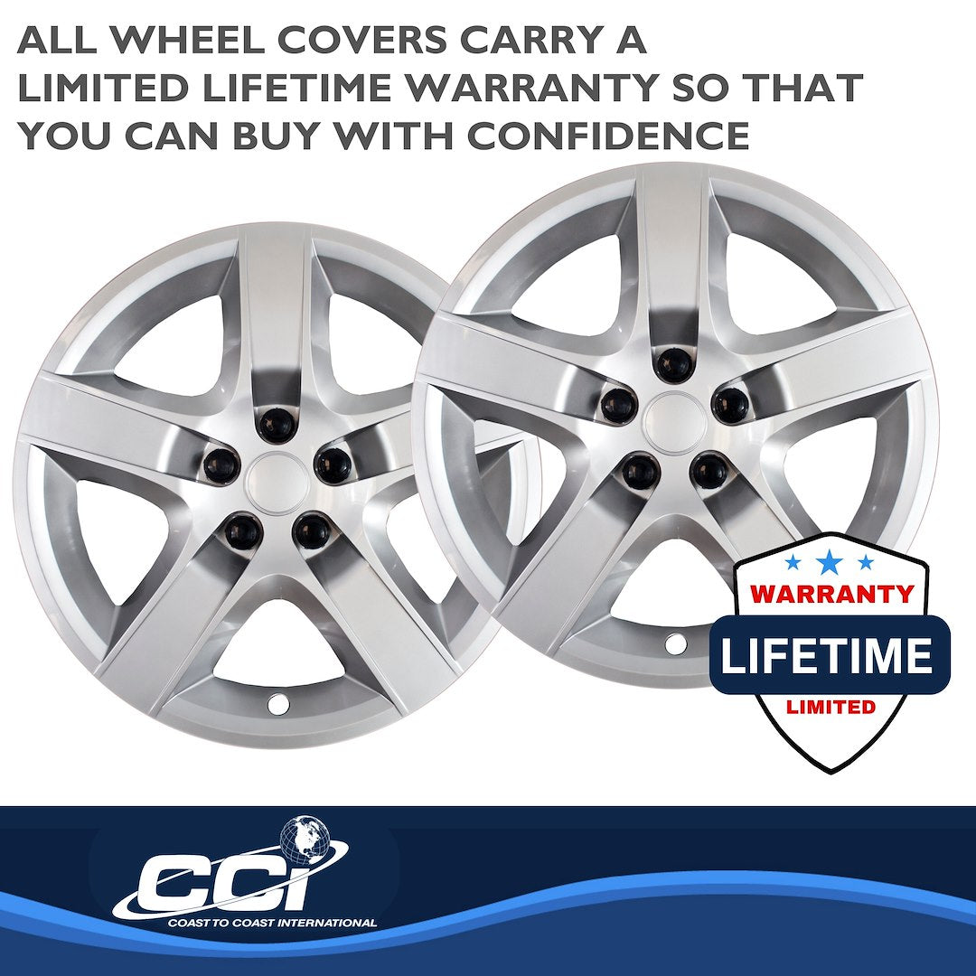 Coast To Coast 43517S Malibu 17-Inch Silver Wheel Covers - image 3