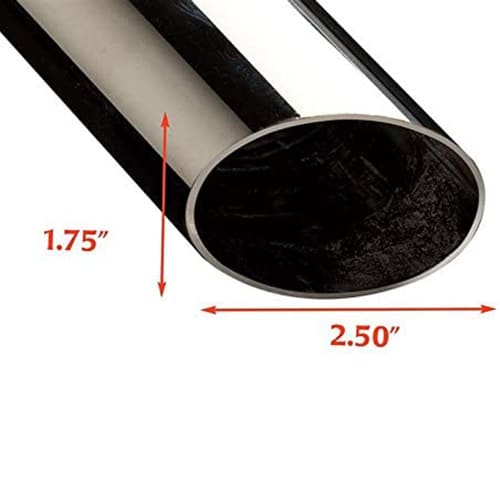 Putco 19857 Silver Polished Round Tube Bed Side Rail