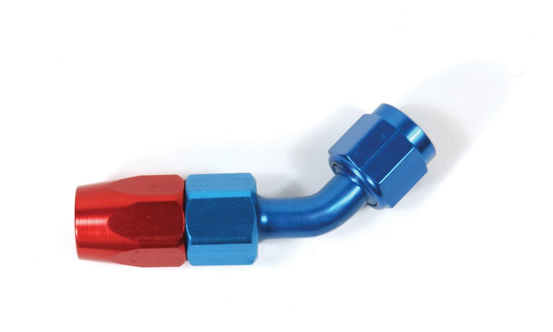 SpeedFX 510845 Red/Blue 45-Degree -8 AN Hose End