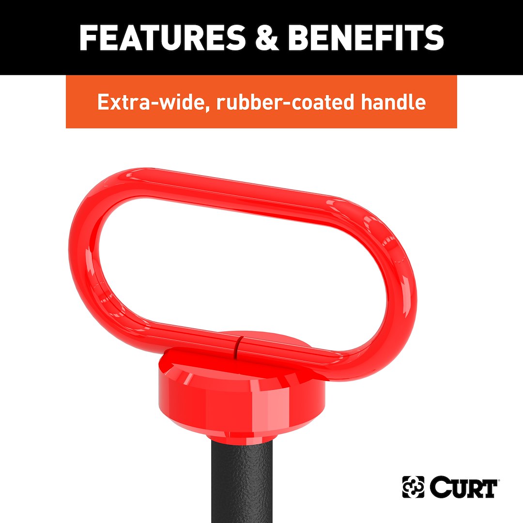 CURT Single 2 Inch Receiver Hitch Trailer Hitch Pin (45804)
