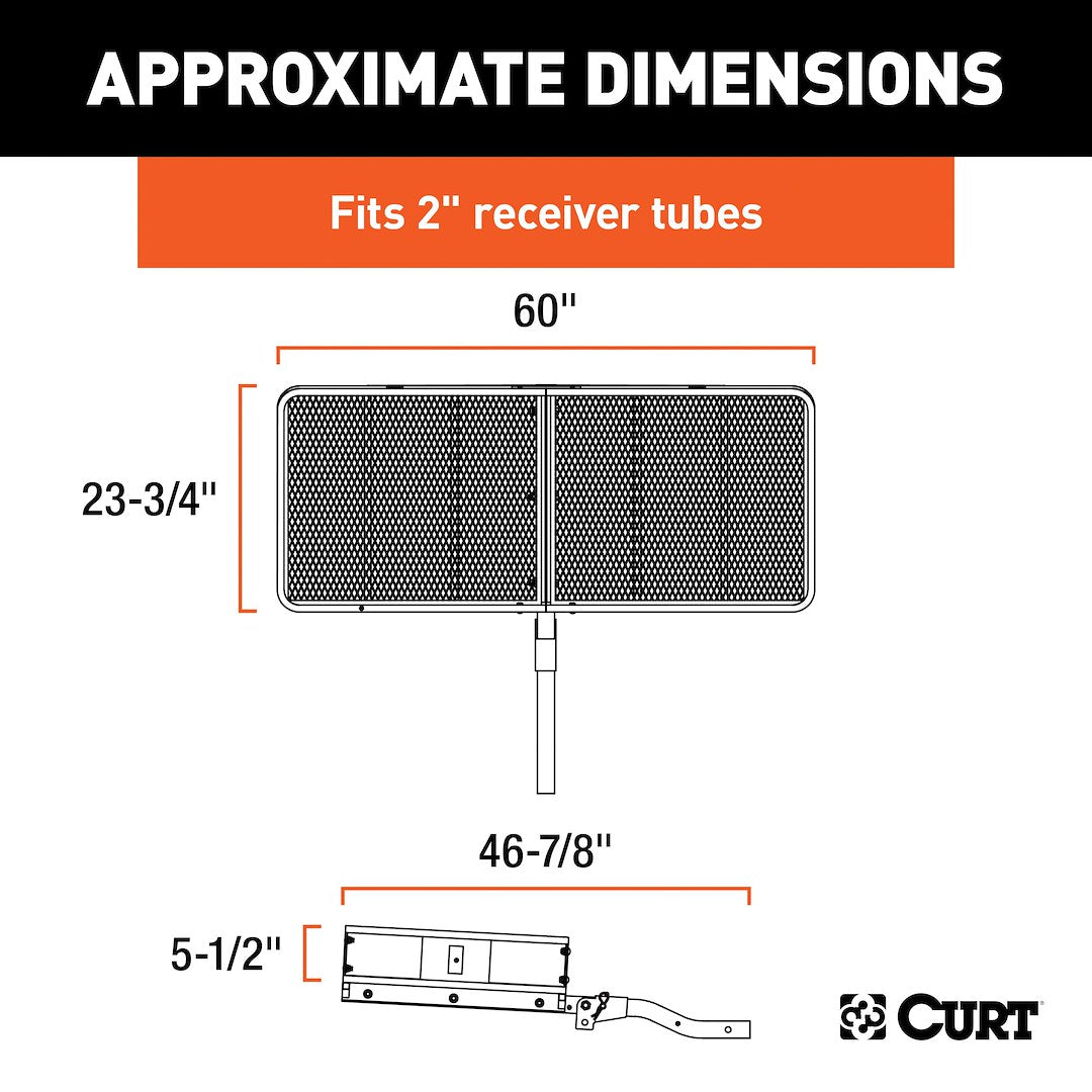 Curt 18153 Trailer Hitch Cargo Carrier - image 10
