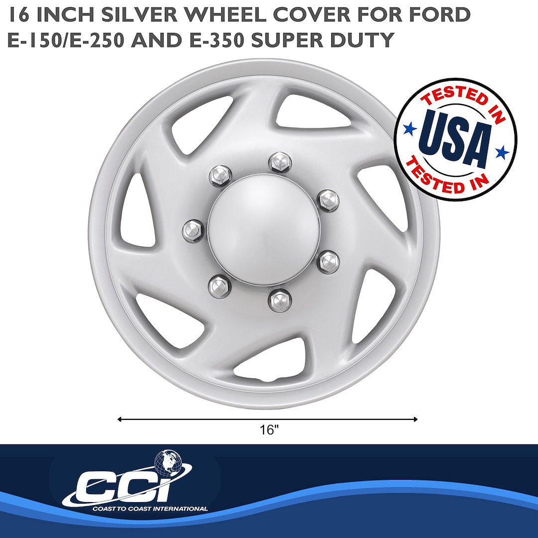 Coast To Coast B9416S Silver E-150–E-350 SRW Wheel Covers - image 3