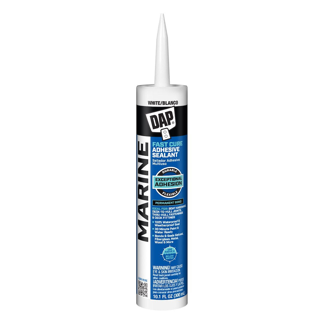Dap 7079800777 White Fast-Cure Marine Sealant, 10.1 oz