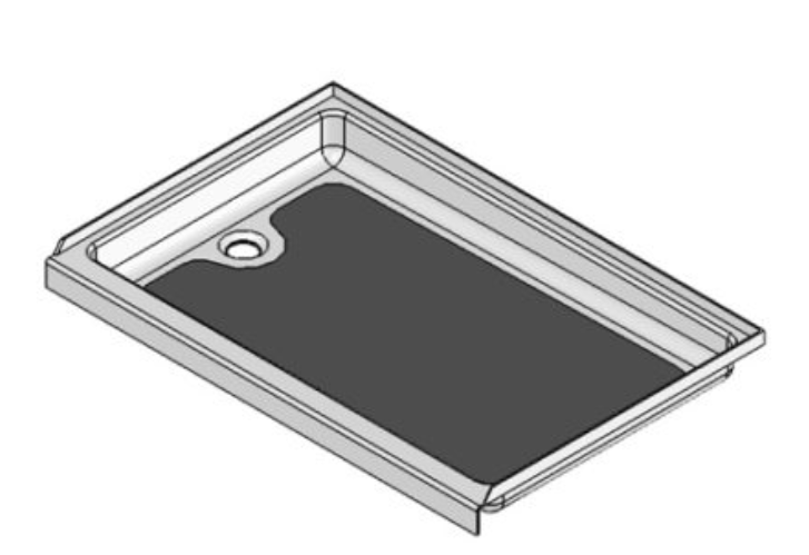 Specialty Recreation SP2436PL 24" x 36" RV Shower Pan with Left Drain