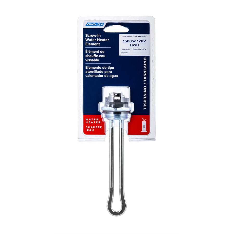 Camco Water Heater Element (02143) – Voltage Rating: 120 Volt