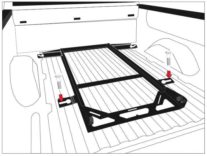 Bedslide Bsa-Ranger-2024 Bed Slide Installation Kit - image 1