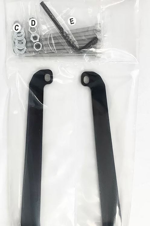 Exposed Racks 8-00-9914 Front Roof Rack Brackets with Bolts