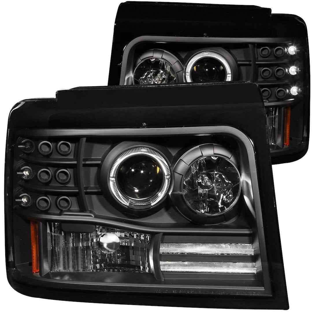 ANZO USA 111184 Black Halo Projector Headlights