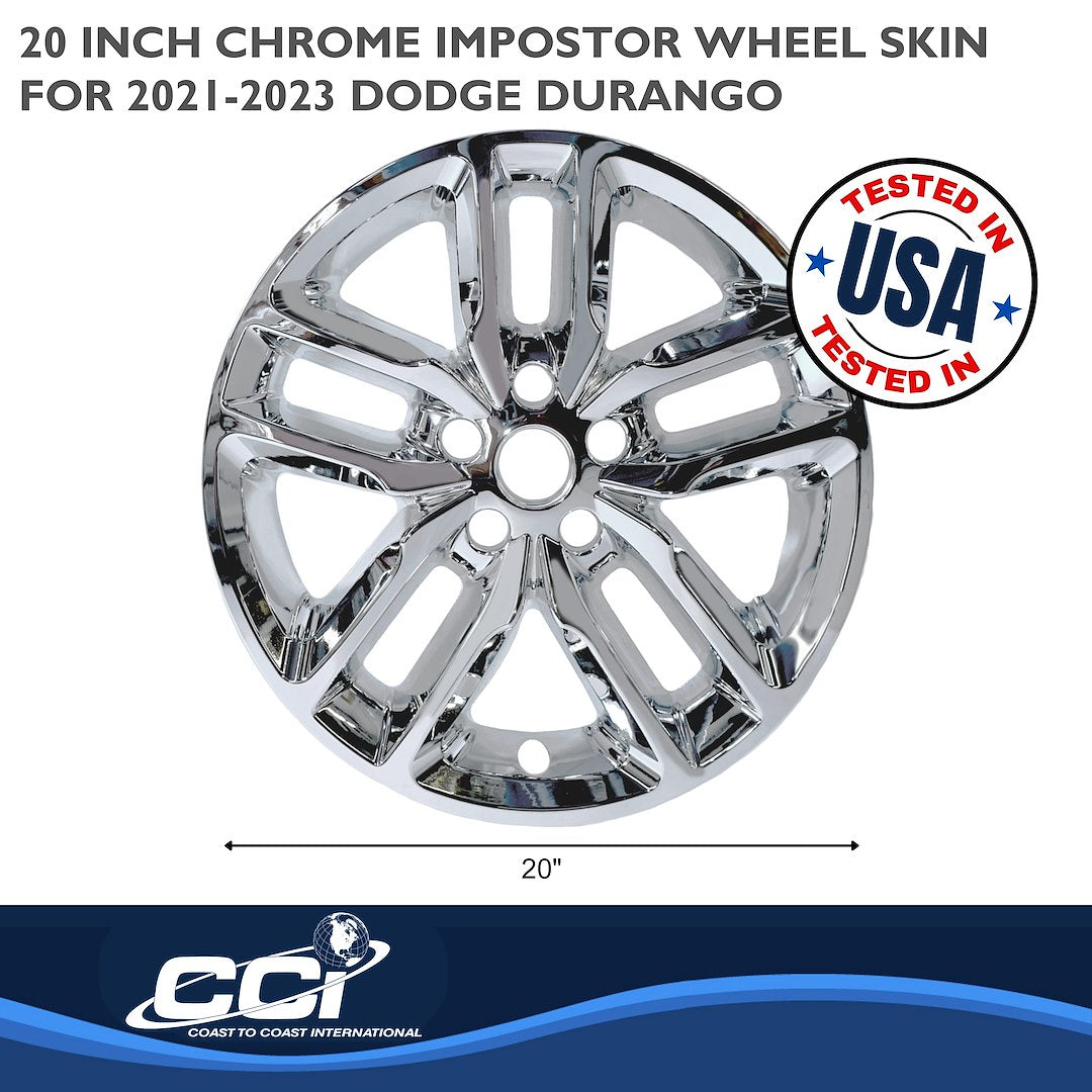Coast To Coast IMP484X Durango Chrome 20-Inch Wheel Skin - image 3