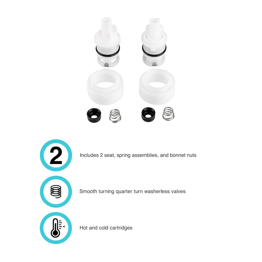 Dura Faucet Faucet Stem and Bonnet (Dfrk400) – Stem Material: Plastic