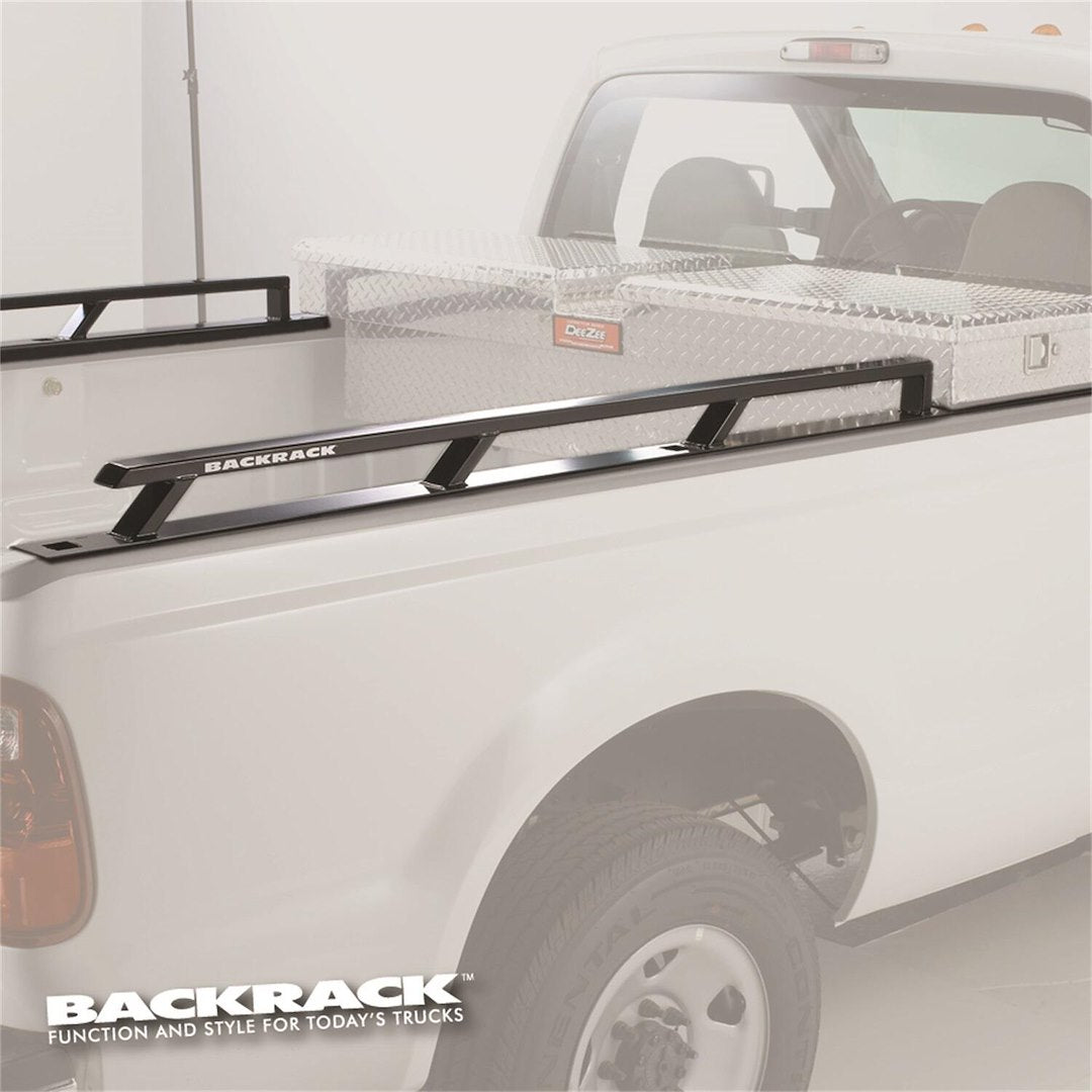 BackRack 80521TB Black Powder Coated Rectangular Tube Bed Side Rail - image 1