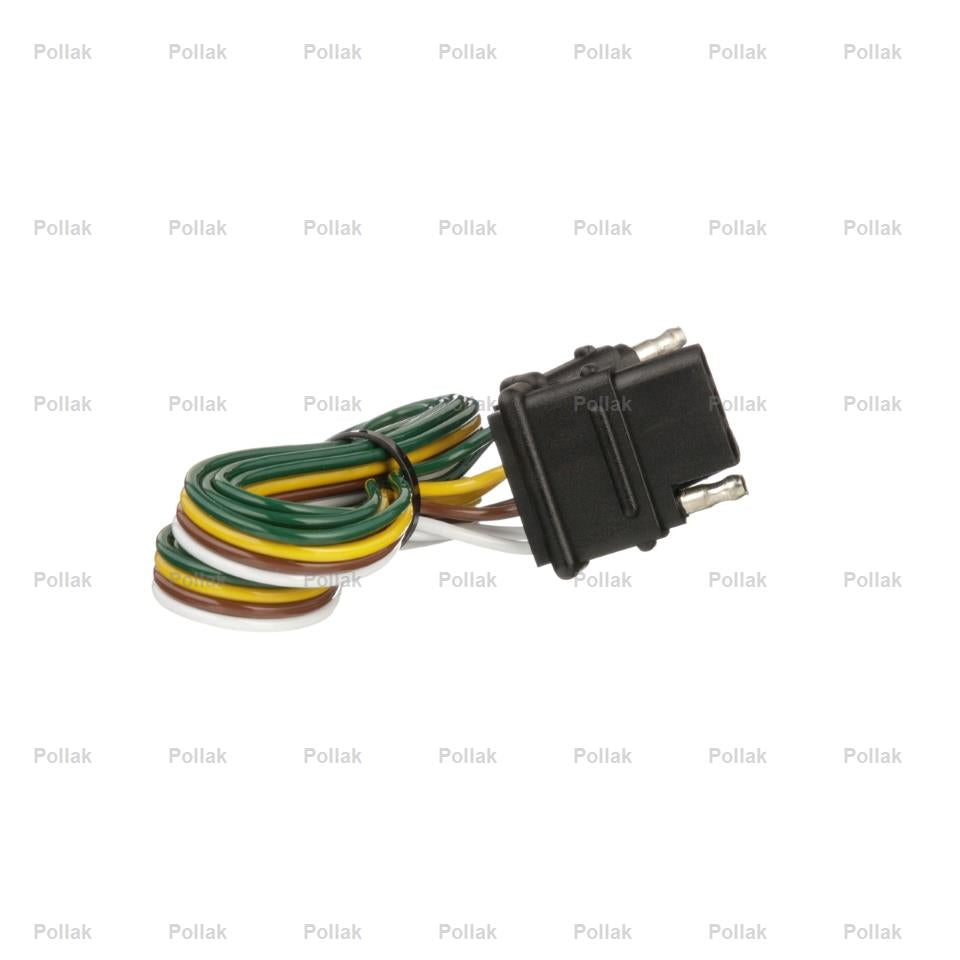 Pollak Semi-universal 4 Flat Trailer Wiring Connector (12413E)