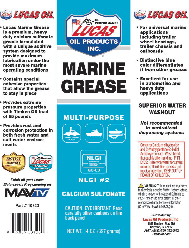 Lucas Oil 10320-30 Marine Grease