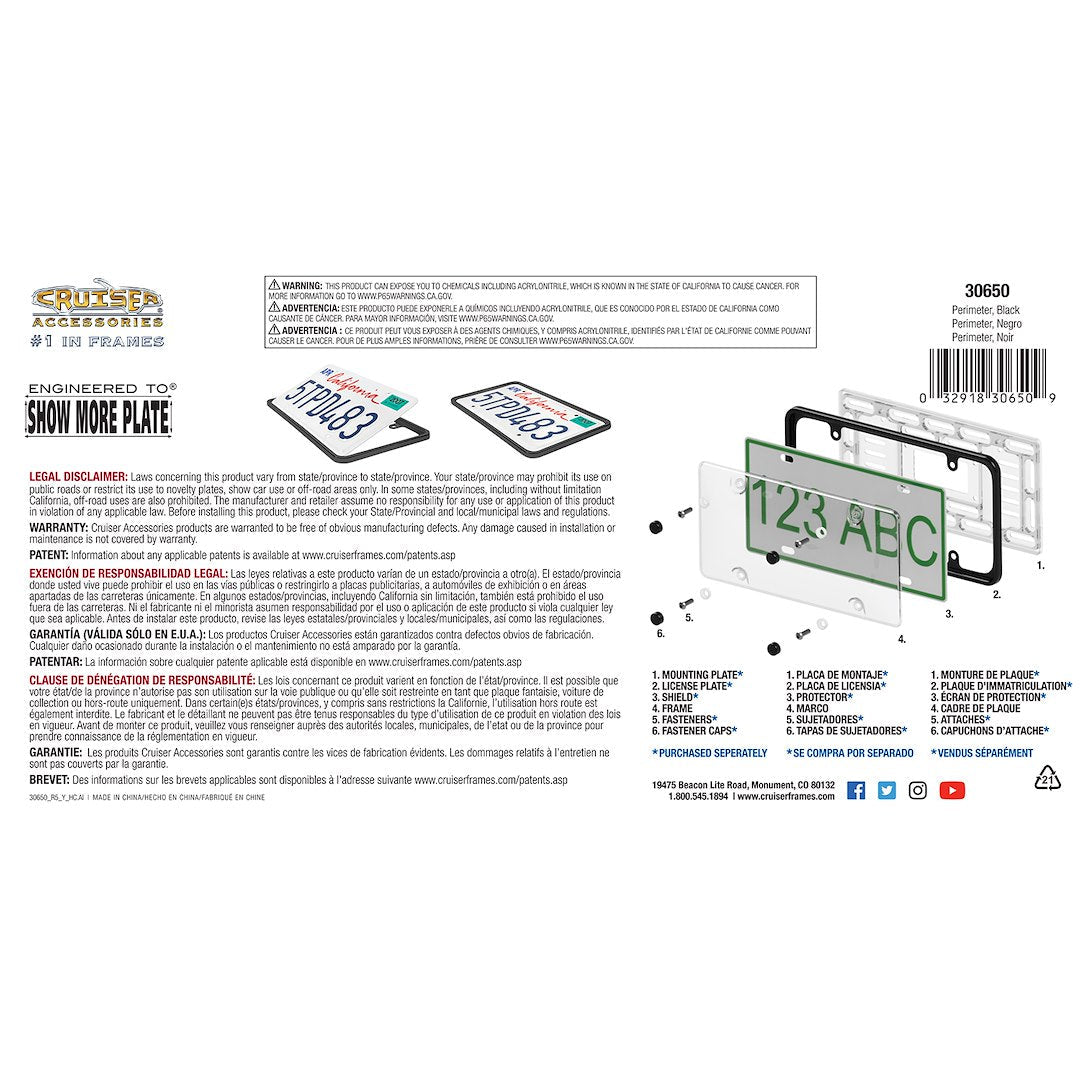 Cruiser 30650 License Plate Frame - image 3