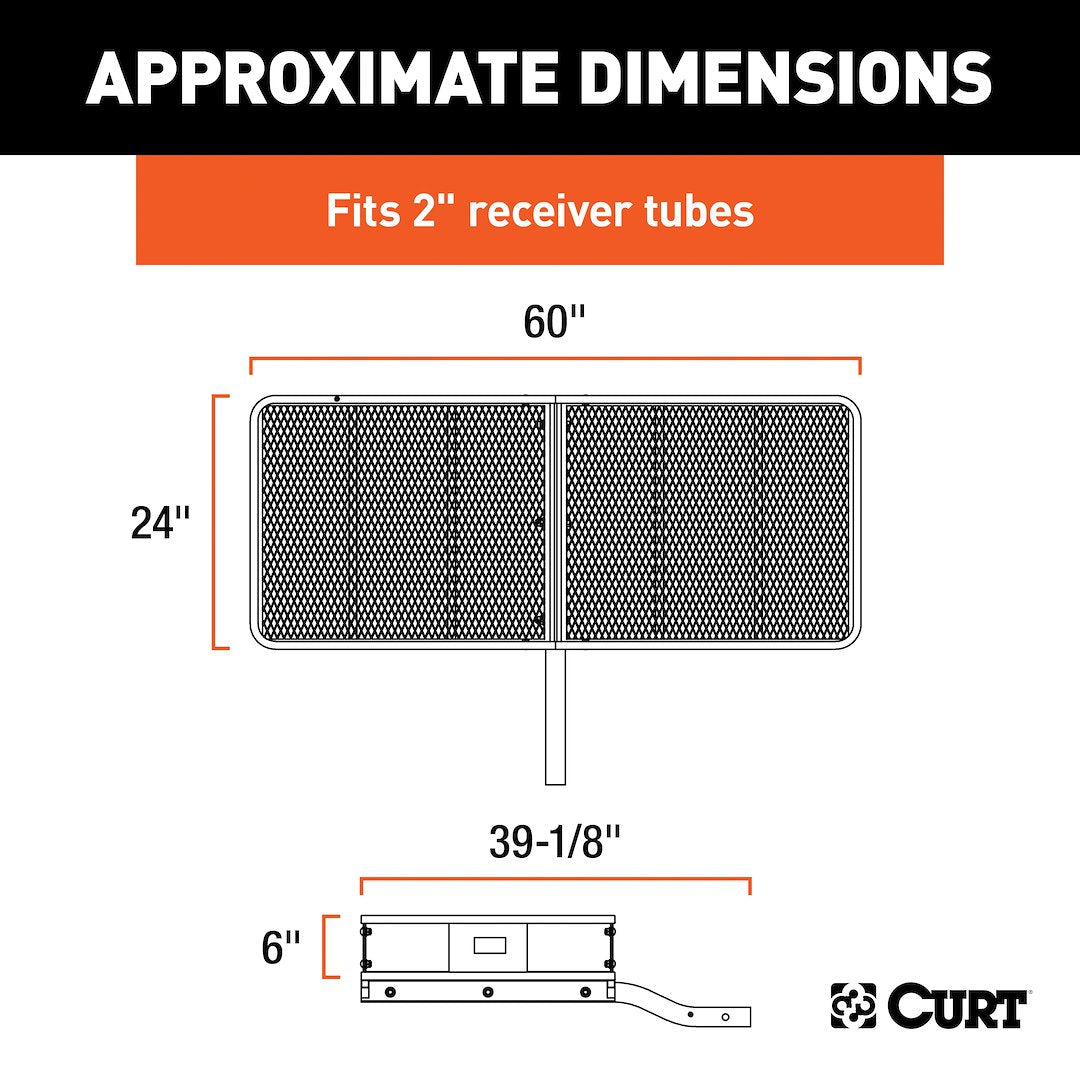 Curt 18152 Trailer Hitch Cargo Carrier - image 9