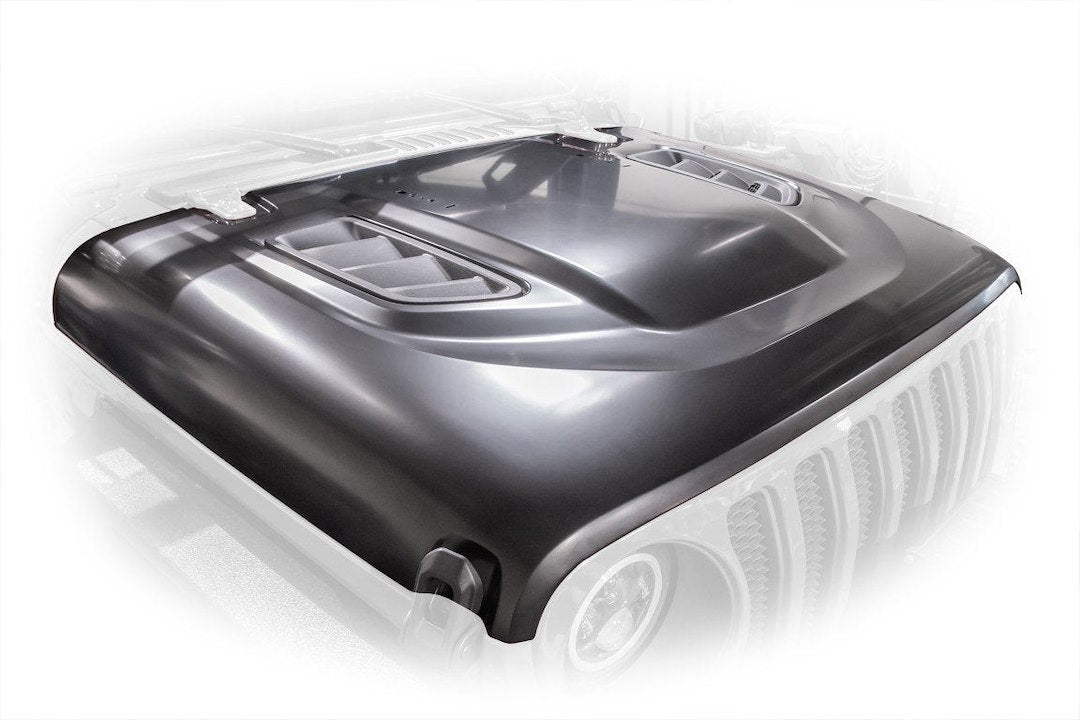 DV8 Offroad HDMBJL-TA Jeep JL Rubicon-Style Vented Hood