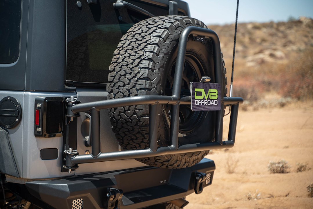 DV8 Offroad TCJK-14 Wrangler JK Spare-Tire Carrier