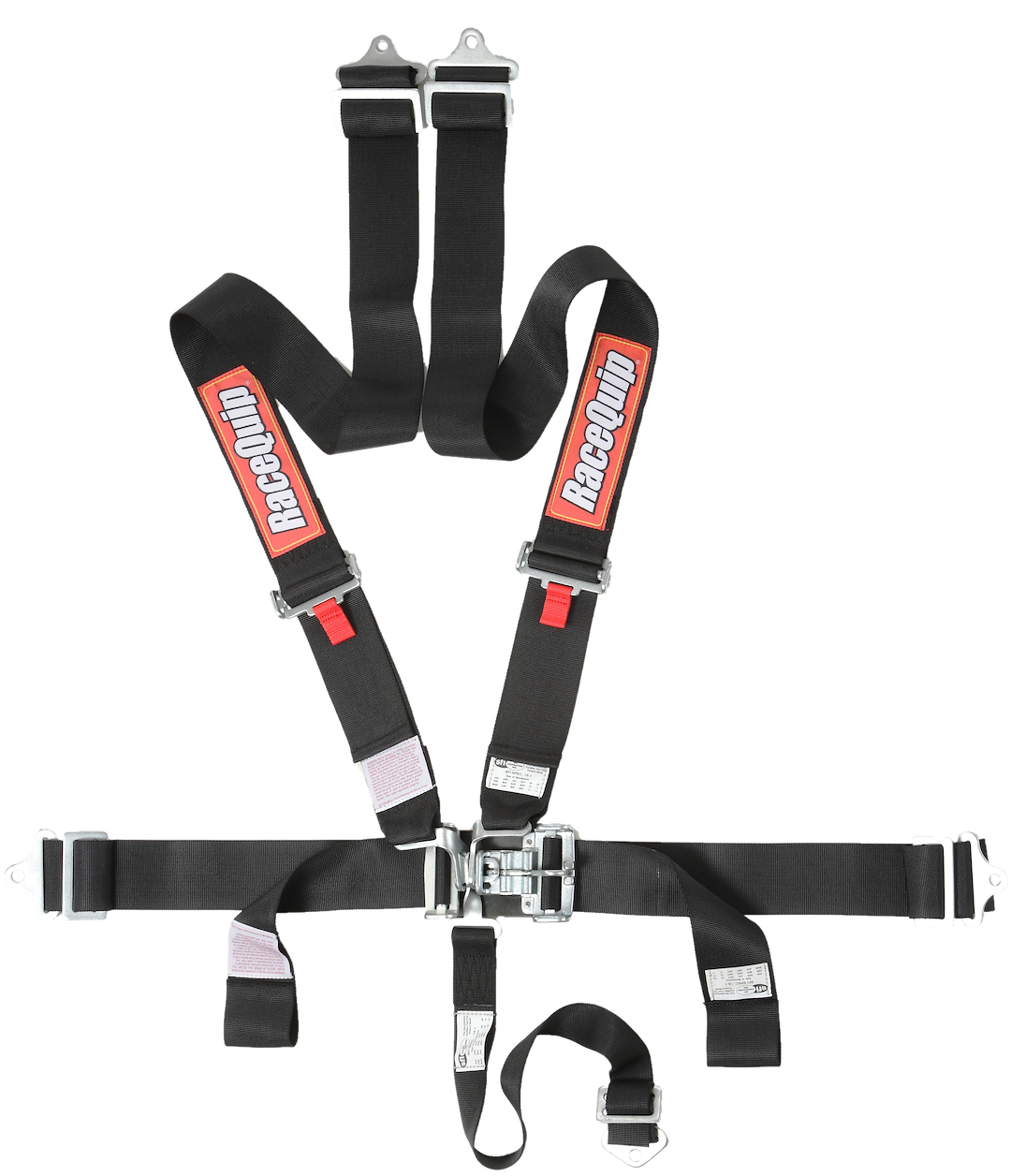 Racequip 711001 Black Five-Point Latch-and-Link Harness