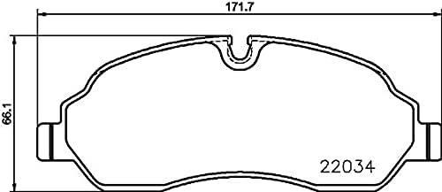 Hella Pagid 355021571 Low-Metallic Disc Brake Pad Set