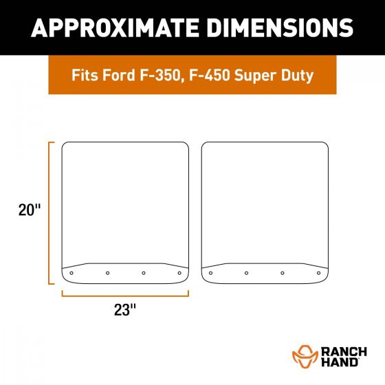 Ranch Hand 251034rh Heavy-Duty Rubber Mud Guard