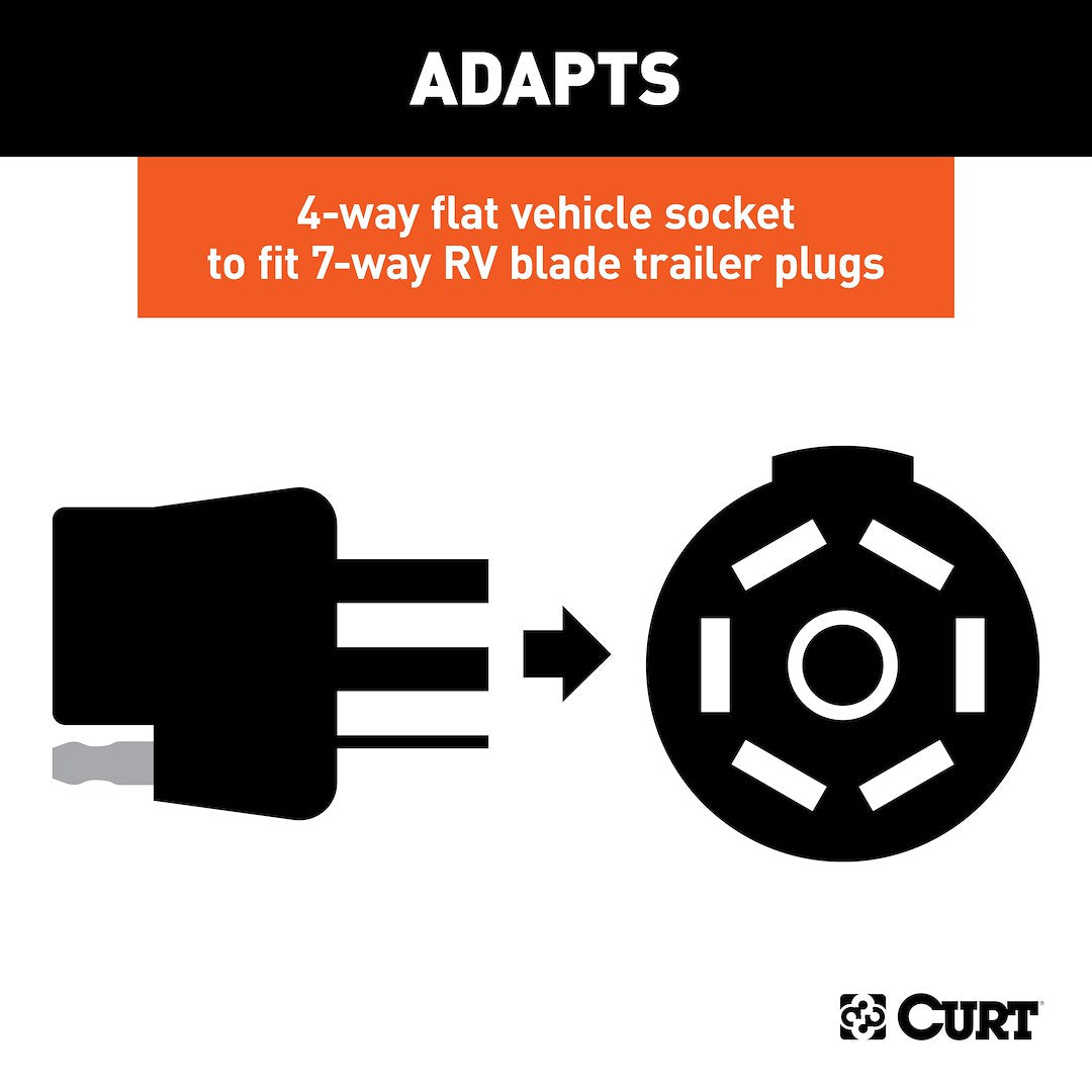 Curt 57676 Trailer Wiring Connector Adapter - image 3