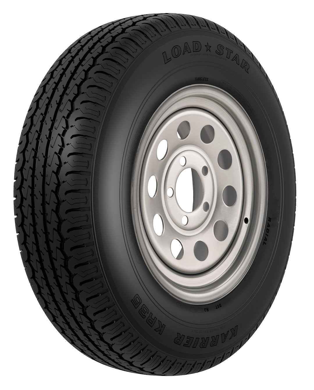 Americana ST235/80R16 Trailer Tire and Morton-Silver Wheel Assembly