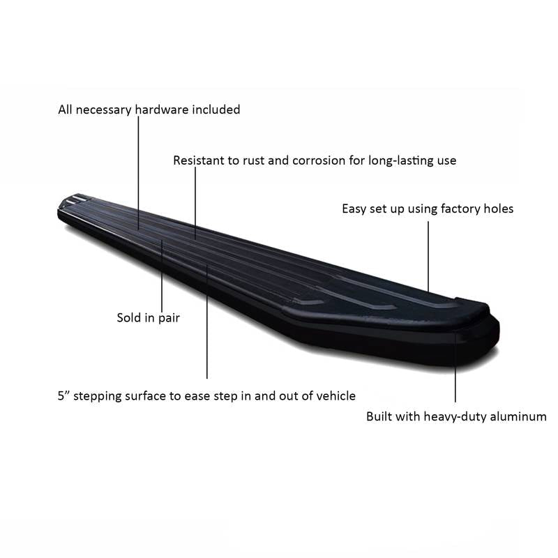 Black Horse Offroad Peerless Running Board PR-J572BK - image 7