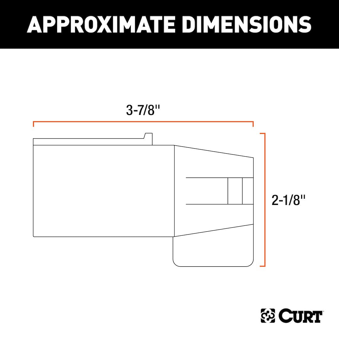 CURT Trailer Wiring Connector Adapter (57251) – Material: Plastic