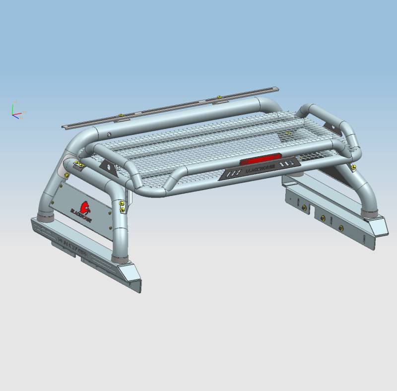 Black Horse Offroad ATRB5BK Tubular Powder Coated Steel Truck Bed Bar - image 9