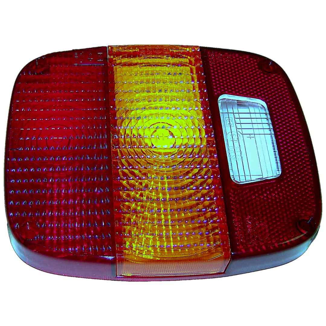 Crown Automotive 83501003 Red/Amber Plastic Tail Light Lens